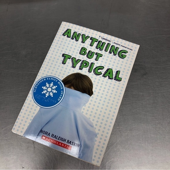 Anything But Typical by: Nora Raleigh Baskin, paperback book - Picture 1 of 6